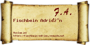 Fischbein Adrián névjegykártya